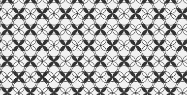 Siyah ve beyaz retro vektör pürüzsüz desen.