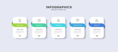 Pazarlama ya da finansal bilgi grafikleri için minimal tasarım. Başarıya 5 adım