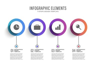 Bilgi işleme şablonu 4 adım. Sunum slaytları için iş talimatları veya şablon