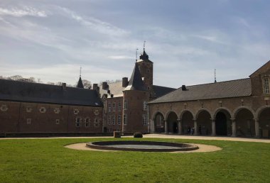 Courtyard of Alden Biesen medieval castle