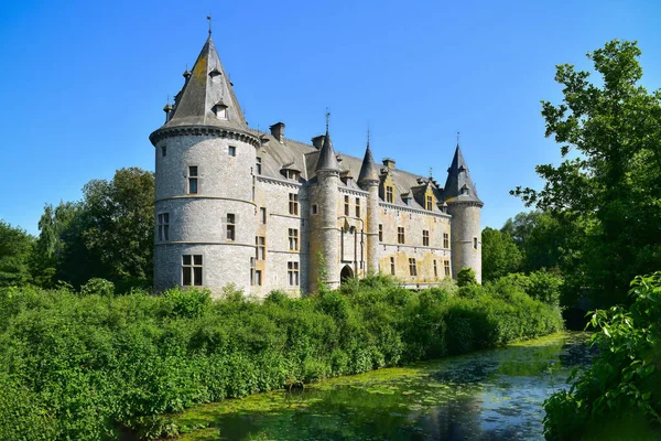 Fallais Kasteel Bij Mehaigne Rivier Middeleeuwse Vesting Ontworpen Als Een — Stockfoto