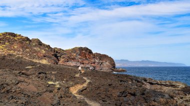 Malpais de Guimar doğa rezervi Tenerife, Kanarya Adaları, İspanya, Avrupa 'yı keşfetmek..