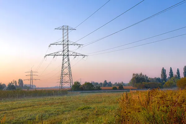 elektrik direği sahada