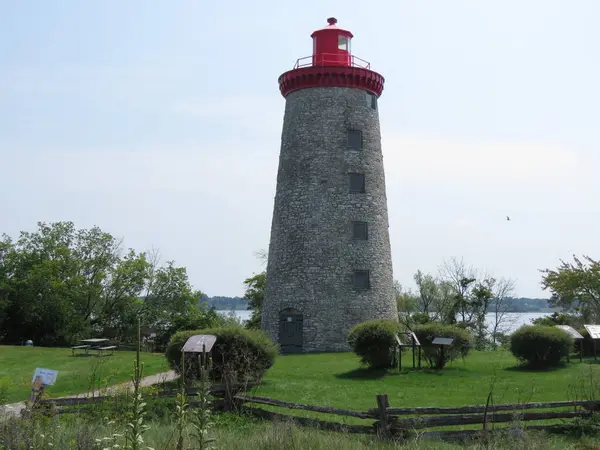 St. Lawrence, Quebec, Kanada 'daki deniz feneri.