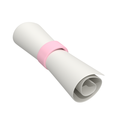 Beyaz arkaplan üzerine mezuniyet ödevi, 3D simge. 3d illüstrasyon.