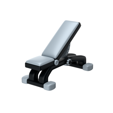 Beyaz arka planda mekanizması olan stilize jimnastik sehpası, 3D görüntüleme