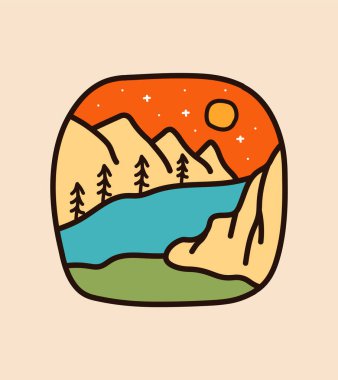 Tişört, gözlük, bardak, akıllı telefon, iğne ve benzeri tasarımlar için yıldızlı bir deniz tasarımı