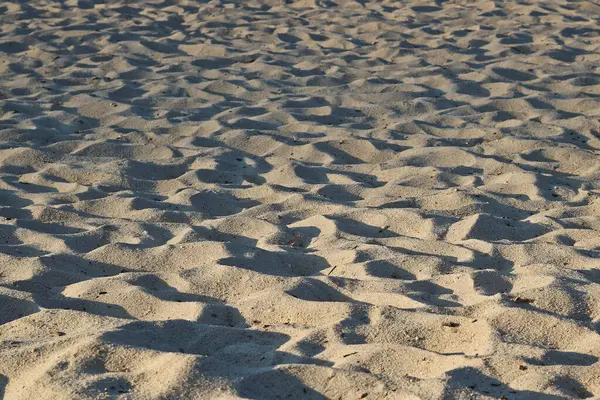Hintergrund Mit Sand Strand Der Abendsonne — Stockfoto