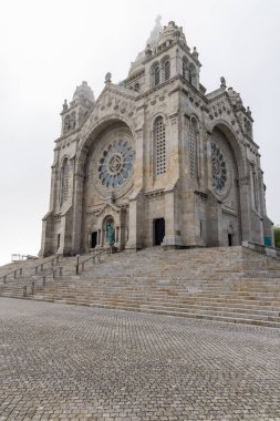 Avrupa, Portekiz, Viana do Castelo. Monte de Luzia 'daki Kutsal Yürek Tapınağı, Aziz Lucy Dağı..