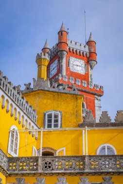 Avrupa, Portekiz, Sintra. Pena Park ve Ulusal Sarayı, Sintra 'daki UNESCO Dünya Mirasları Alanı.