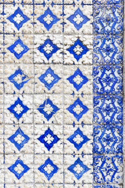 Europa Portugal Porto Azulejos Pintados Mão Tradicionais Azulejos Decorativos Edifício — Fotografia de Stock