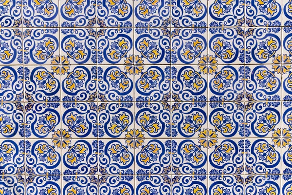 Europa Portugal Caminha Traditionele Hand Geschilderde Azulejos Tegels Een Gebouw — Stockfoto