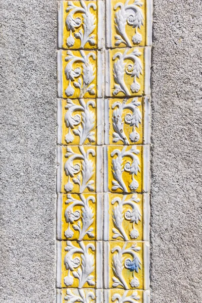Europa Portugal Caminha Azulejos Pintados Mano Tradicionales Edificio Caminha —  Fotos de Stock