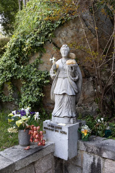 Europe Portugal Viana Castelo Statue Saint Lucy Grounds Sanctuary Sacred — Stock Photo, Image