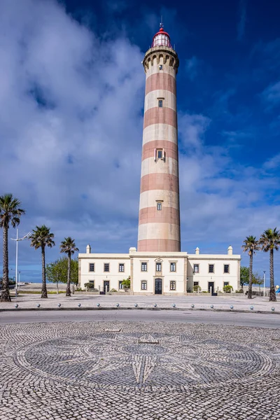 Europe Portugal Aveiro Gafanha Nazare Lighthouse Barra Farol Barra Entrance — Stock Photo, Image