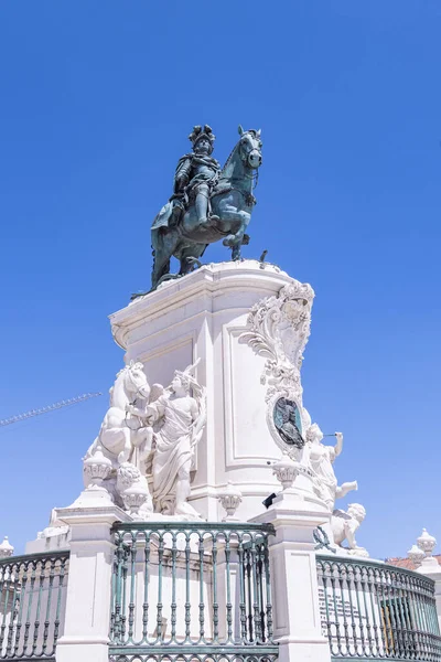Europa Portugal Lisboa Histórica Estatua Ecuestre Del Rey José Lisboa —  Fotos de Stock
