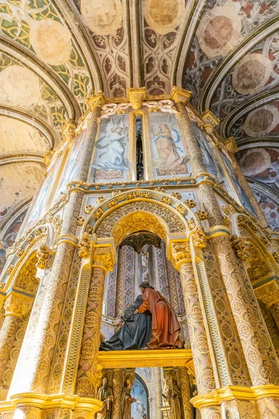 Europa Portogallo Tomar Aprile 2022 Interno Decorato Del Convento Cristo — Foto Stock