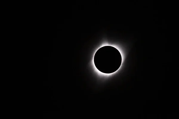 Usa Wyoming Agosto 2017 Eclipse Solar Total Revela Corona Del — Foto de Stock