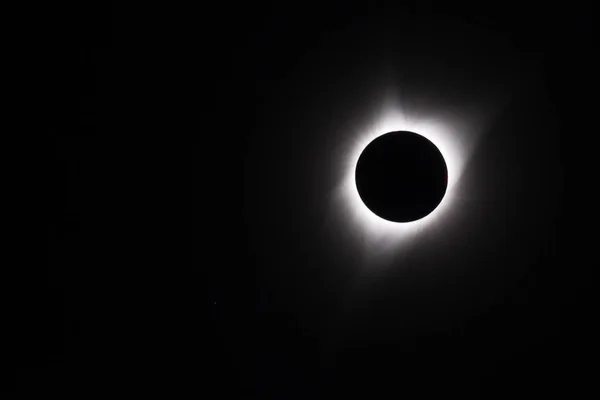 Stany Zjednoczone Wyoming Sierpnia 2017 Całkowite Zaćmienie Słońca Ujawnia Koronę — Zdjęcie stockowe