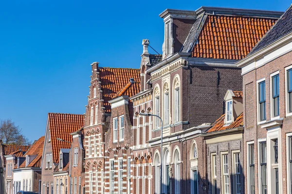 Evropa Nizozemsko Severní Holandsko Enkhuizen Tradiční Holandské Barokní Řadové Domy — Stock fotografie