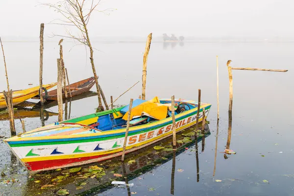Озеро Дал Шринагар Джамму Кашмир Индия Октября 2022 Года Туристическая — стоковое фото