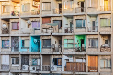 Cairo, Egypt, Africa. A apartment building in Cairo. clipart