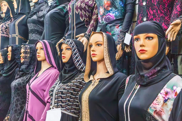 Cairo, Egypt, Africa. Mannequins in head scarves, or hijabs.