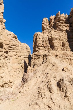Borrego Springs, Kaliforniya, ABD. Kaliforniya çölündeki kanyon.