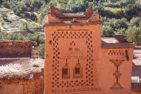 Afryka Afryka Północna Maroko Souss Massa Draa Ait Benhaddou Budynki — Zdjęcie stockowe