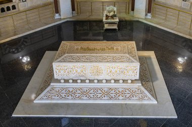 Manastır, Tunus. 12 Mart 2023. Habib Bourguiba 'nın lahiti Bourguiba Manastırı' nda..