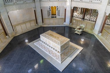 Manastır, Tunus. 12 Mart 2023. Habib Bourguiba 'nın lahiti Bourguiba Manastırı' nda..