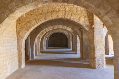 Susam, Tunus. Sousse Ribat 'ının iç görünümü.