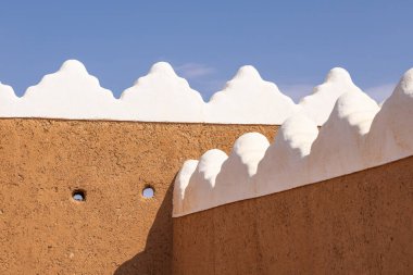 Orta Doğu, Suudi Arabistan, Hail Eyaleti, Hail. Qishlah Sarayı Duvarı.