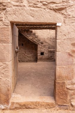 Orta Doğu, Suudi Arabistan, Medine, El-Ula. El-Ula 'daki antik tarihi bina.