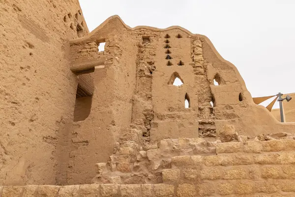 Turaif District Diriyah Riyadh Saudi Arabia Middle East Turaif教科文组织世界遗产所在地的古泥砖Najdi建筑 图库图片