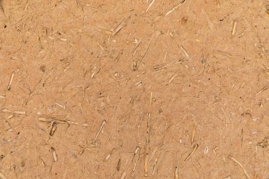 Khiva, Xorazm Bölgesi, Özbekistan, Orta Asya. Çamur ve kamış kerpiç duvarındaki desenler.