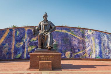 Semerkand, Semerkant, Özbekistan, Orta Asya. 28 Ağustos 2021. Mirzo Ulugbek 'in Semerkand' daki anıtı..