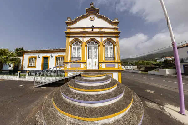 stock image Doze Ribeiras, Terceira, Azores, Portugal. Temple of the Holy Spirit, known as an Imperio, in Doze Ribeiras on Terceira Island.