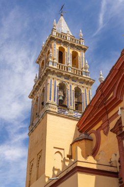 Triana, Seville, Seville Eyaleti, Endülüs, İspanya. Sevilla 'daki Santa Ana Kilisesi..