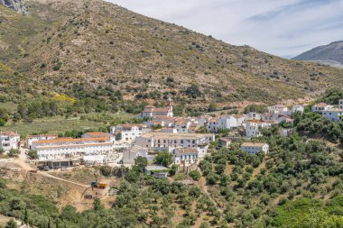 Algatocin, Malaga, Endülüs, İspanya. Endülüs 'te bir dağ köyü.