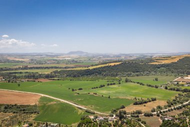 Arcos de la Frontera, Seville Eyaleti, Endülüs, İspanya. İspanya 'nın Endülüs eyaletinde kırsal alan..