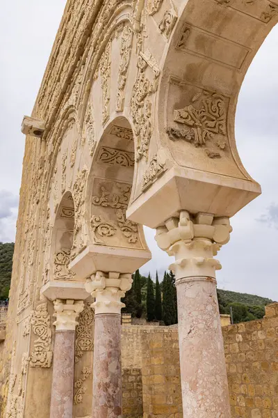 stock image Medina Azahara, Cordoba, Cordoba Province, Andalusia, Spain. May 3, 2023. Ruins at the archaeological site of Medina Azahara, a Moorish fortified palace outside of Cordoba.