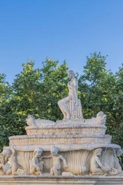 Casco Antiguo, Seville, Seville Province, Andalusia, Spain. May 4, 2023. Unnamed fountain in Seville's Maria Luisa Park by Manuel Delgado Bracqenbury. clipart