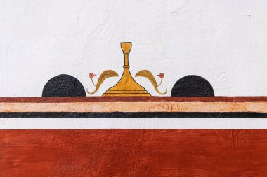 Goliad, Teksas, Birleşik Devletler. 18 Mart 2022. Goliad Eyalet Parkı 'ndaki Espiritu Santo Kilisesi ve Tarihi Arazi.