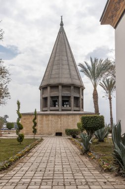 Roda Island, Old Cairo, Cairo, Egypt. Cupola roof over the Nilometer on Roda Island in Cairo. clipart