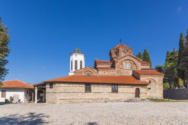 Ohri, Kuzey Makedonya. Bakire Meryem Peribleptos Kilisesi, Ohri 'deki Bizans Ortodoks Kilisesi..