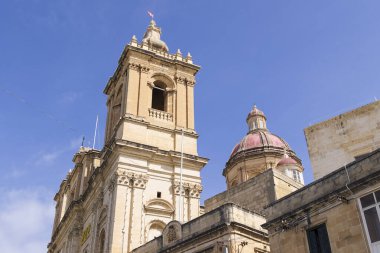 Malta, Birgu. Saint Lawrence Kolej Kilisesi. Dış görünüş.
