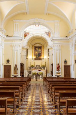 9 Nisan 2023. İtalya, Basilicata, Maratea. Chiesa de Annunziata - Anonim Kilisesi.