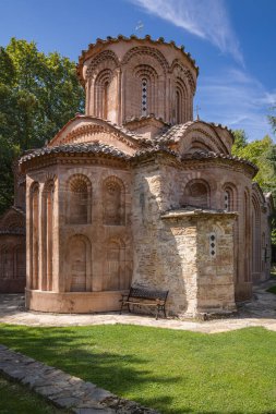 Veljusa, Strumica, Kuzey Makedonya. Merhametli Theotokos Manastırı Kilisesi.