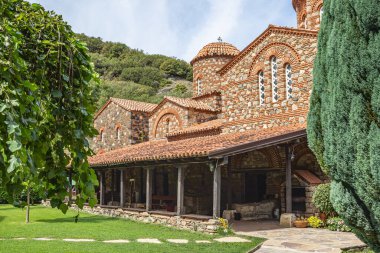 Vodocha, Strumica, Kuzey Makedonya. Kuzey Makedonya 'daki Aziz Leontius Manastırı.